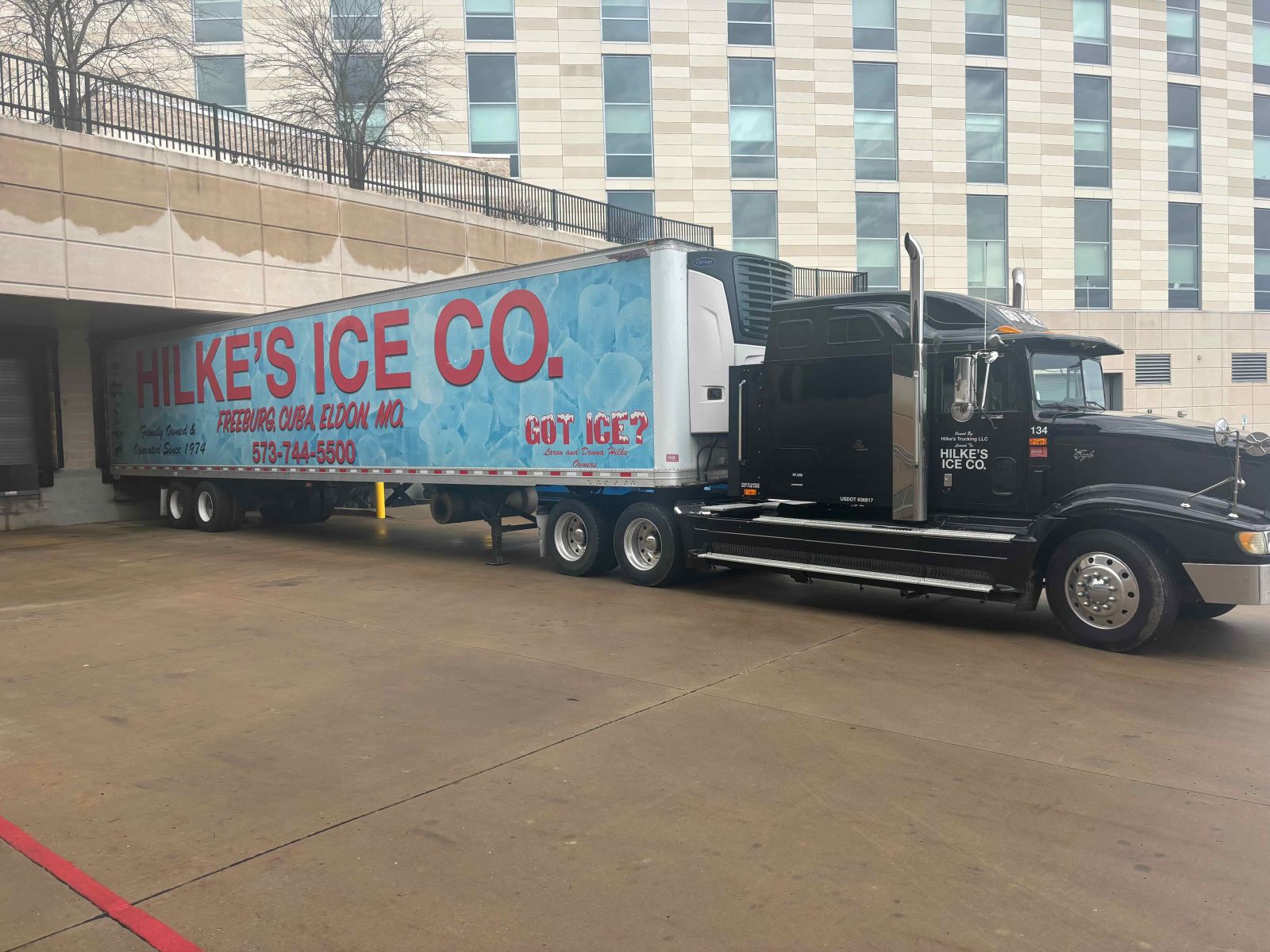 Hilke's refrigerated equipment in the field