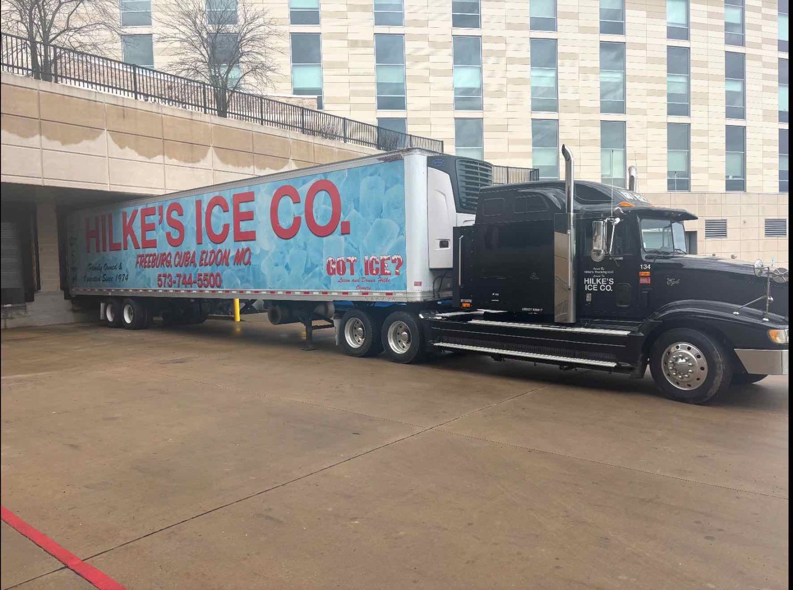 Hilke's refrigerated equipment in the field